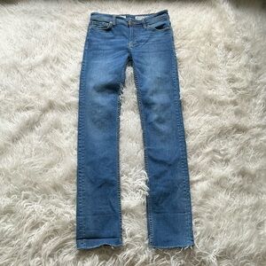Anthropologie Blue Straight Leg Jeans
